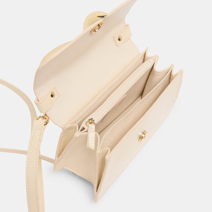 Lucia Creme Crackled Stella Crossbody - Dolce Vita