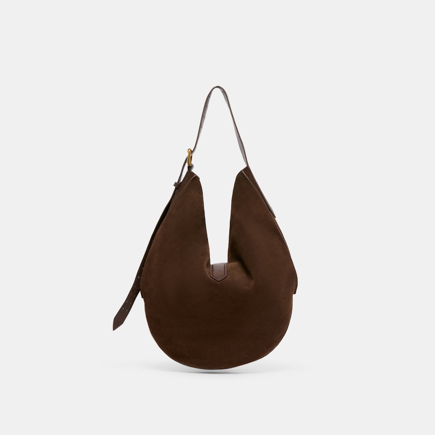 Oakley Chocolate Suede Tote - Dolce Vita