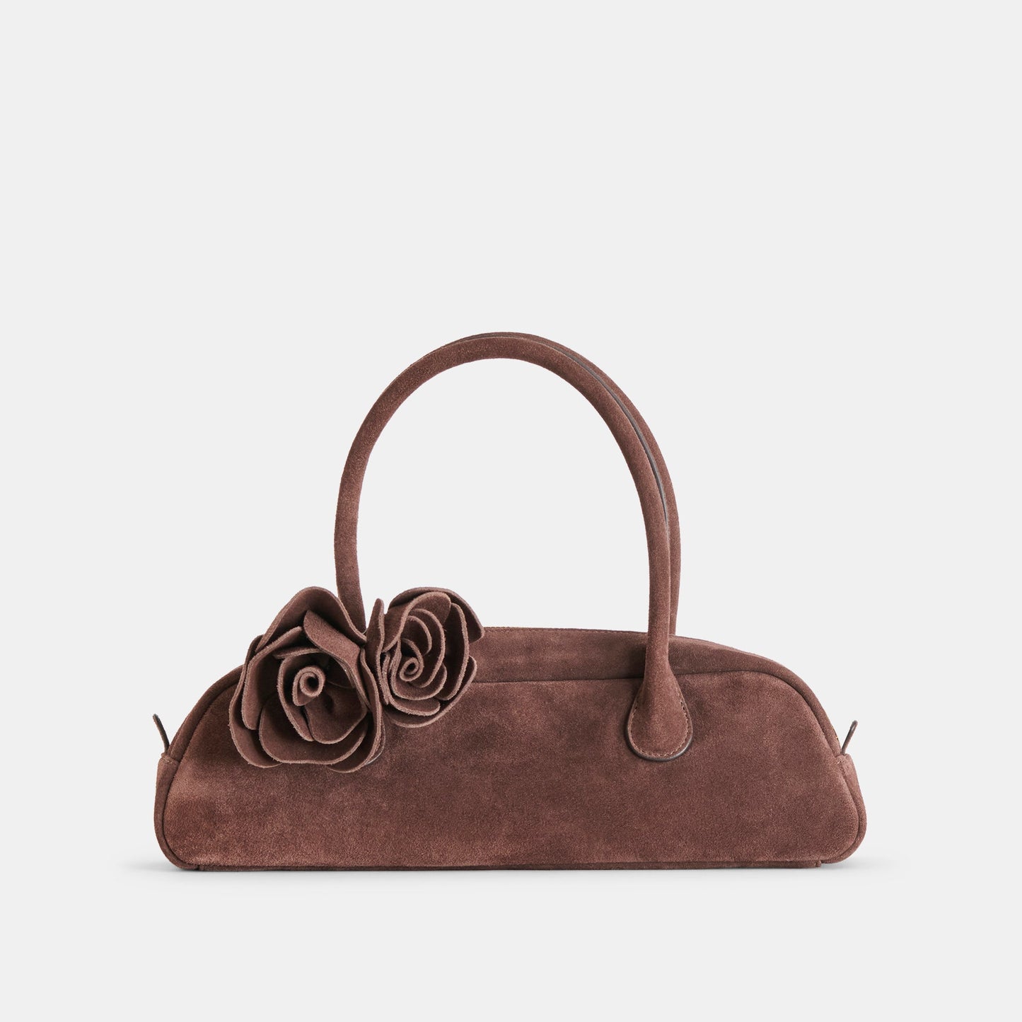 Boracay Chocolate Suede Shoulder Bag - Dolce Vita