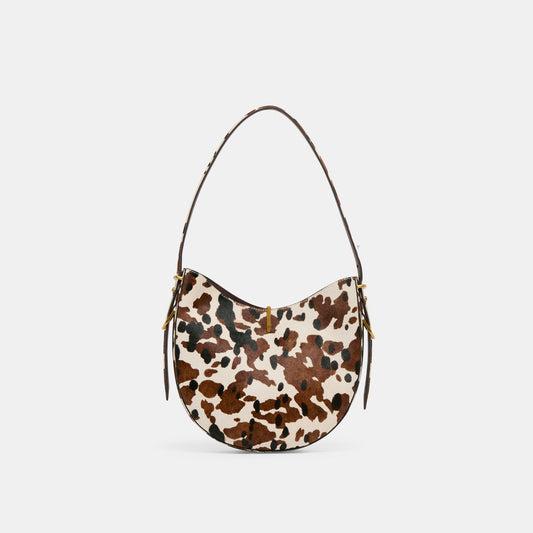 Bree Cocoa Calf Hair Shoulder Bag - Dolce Vita