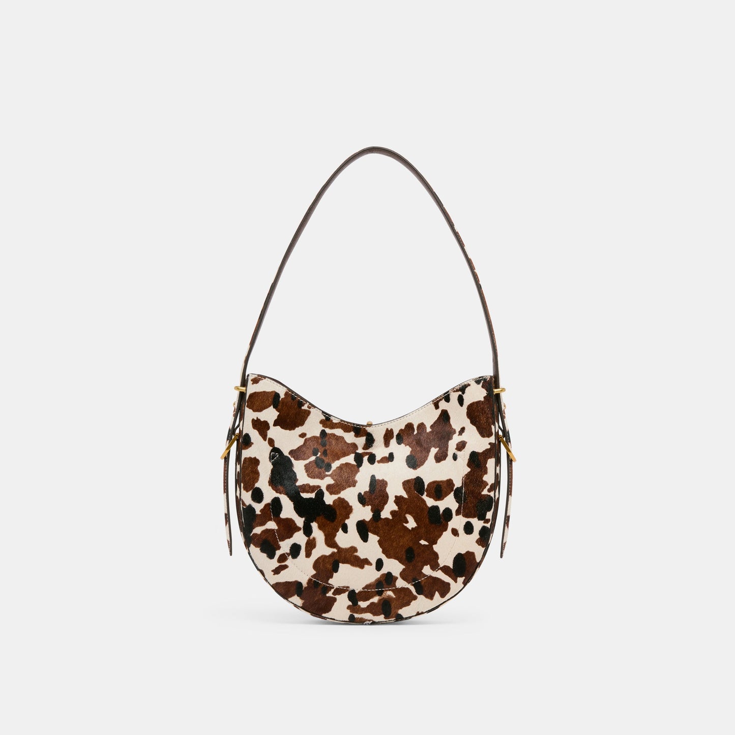 Bree Cocoa Calf Hair Shoulder Bag - Dolce Vita