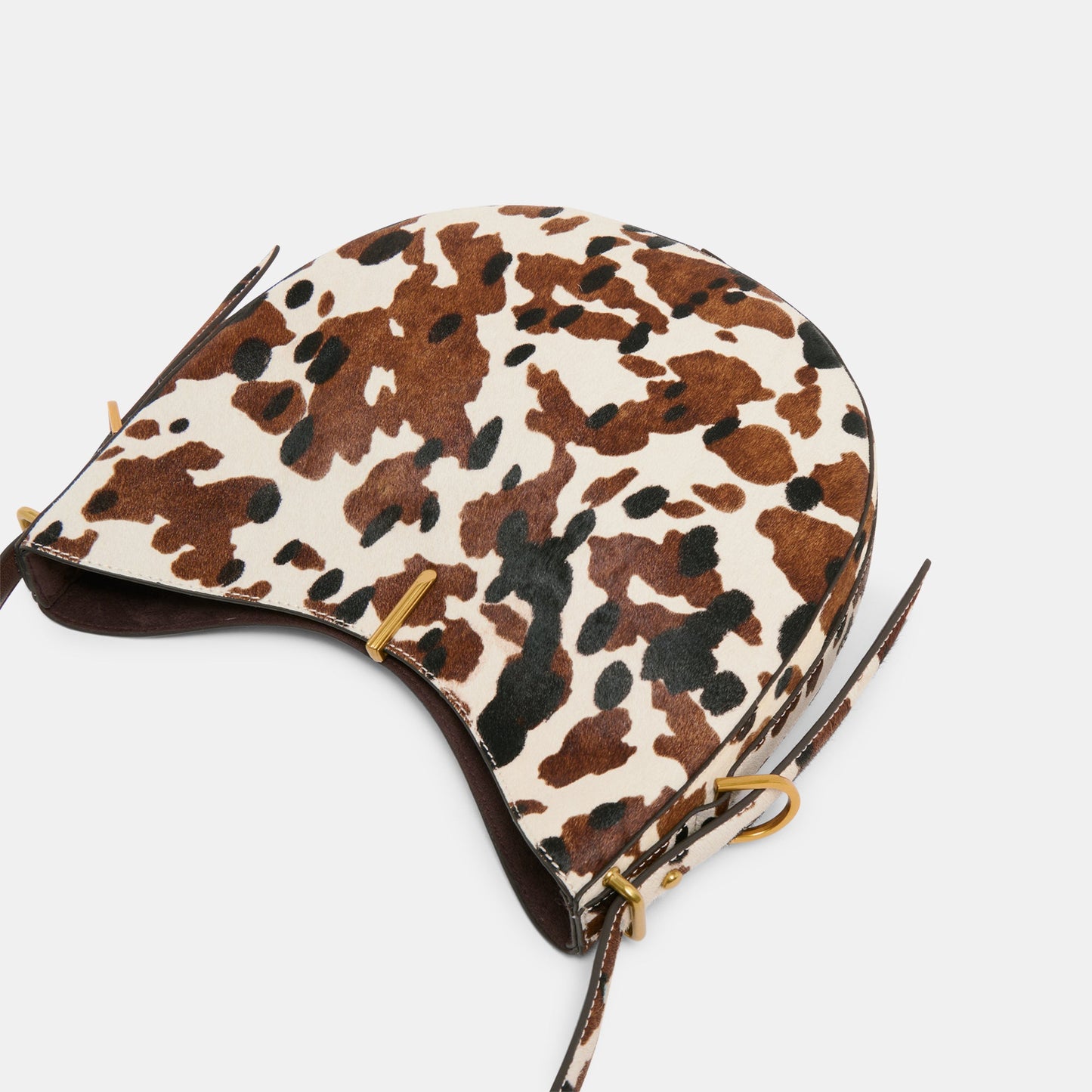Bree Cocoa Calf Hair Shoulder Bag - Dolce Vita