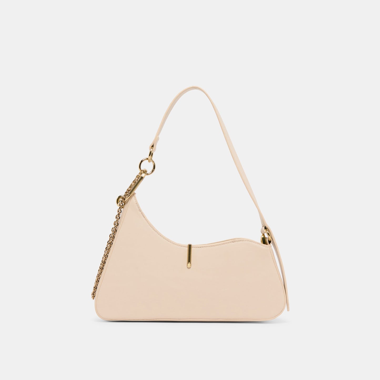 Prya Creme Leather Shoulder Bag - Dolce Vita