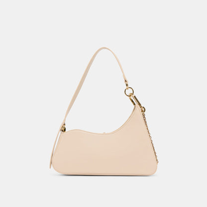 Prya Creme Leather Shoulder Bag - Dolce Vita