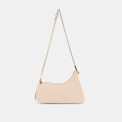 Prya Creme Leather Shoulder Bag - Dolce Vita