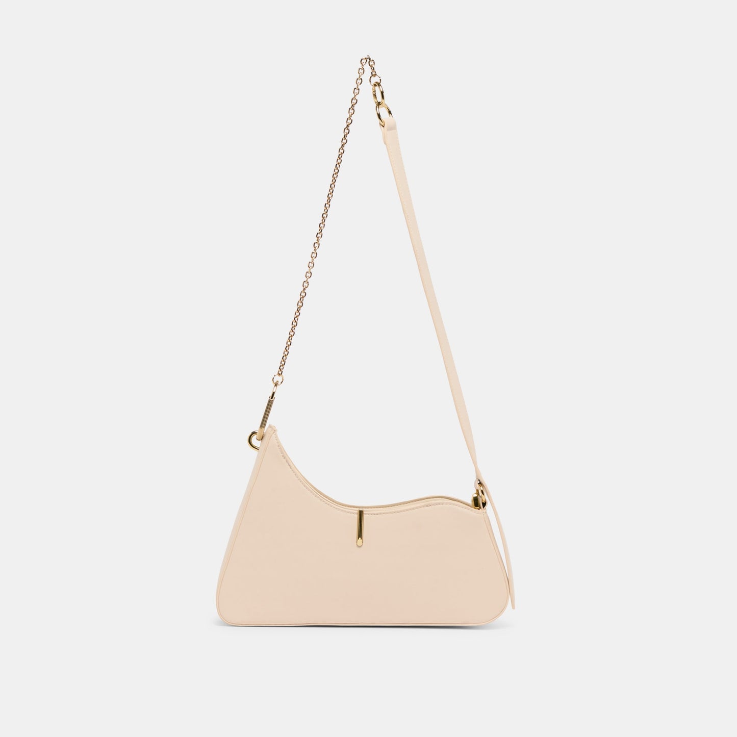 Prya Creme Leather Shoulder Bag - Dolce Vita