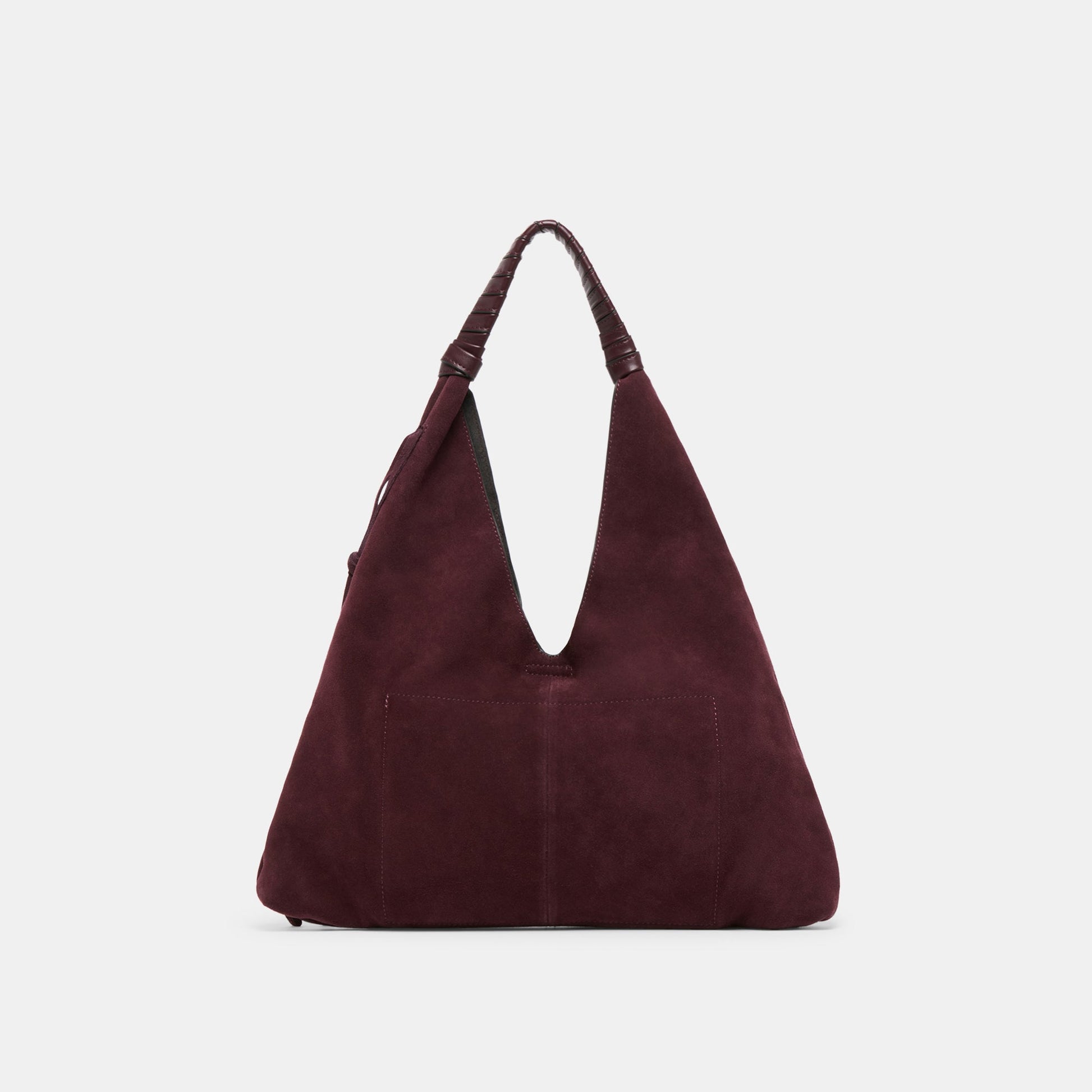 Merrick Burgundy Suede Tote - Dolce Vita