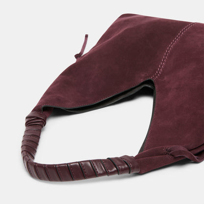 Merrick Burgundy Suede Tote - Dolce Vita