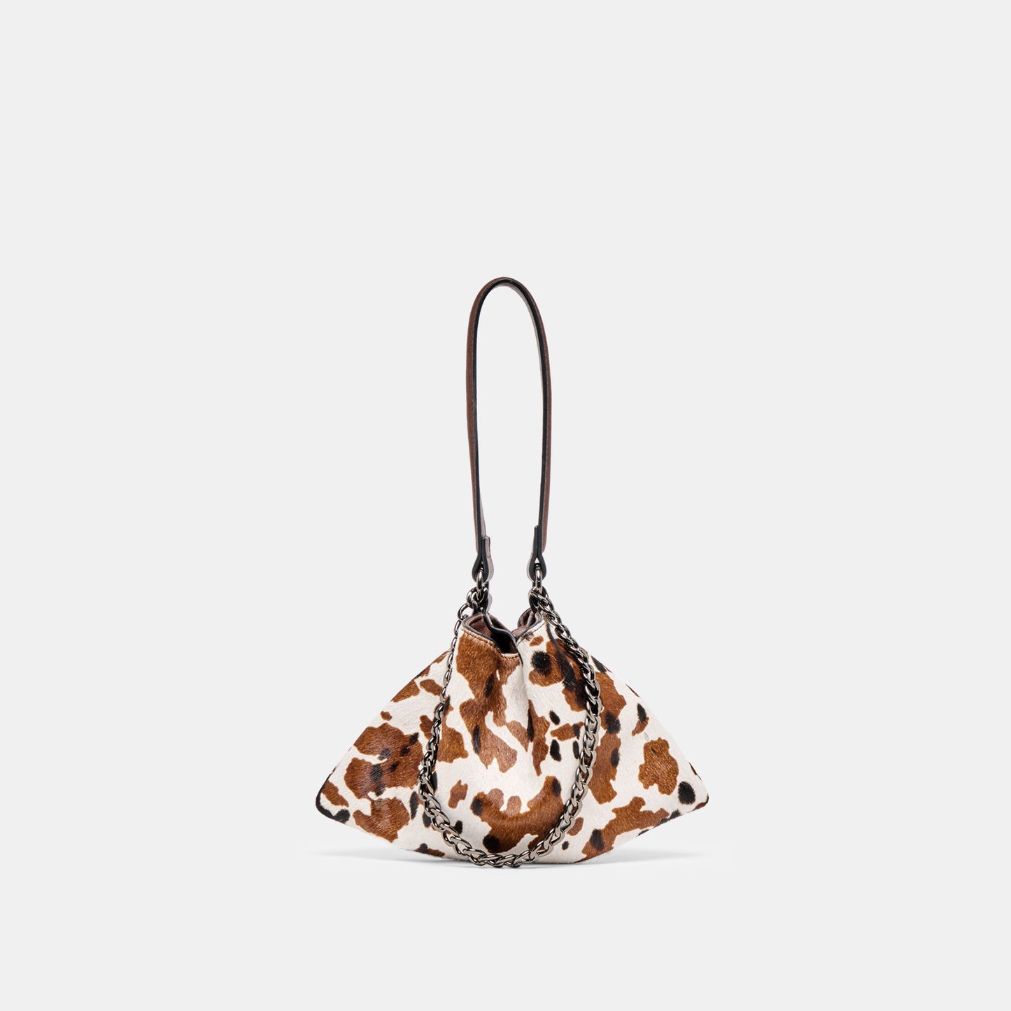 Jagger Cocoa Calf Hair Shoulder Bag - Dolce Vita
