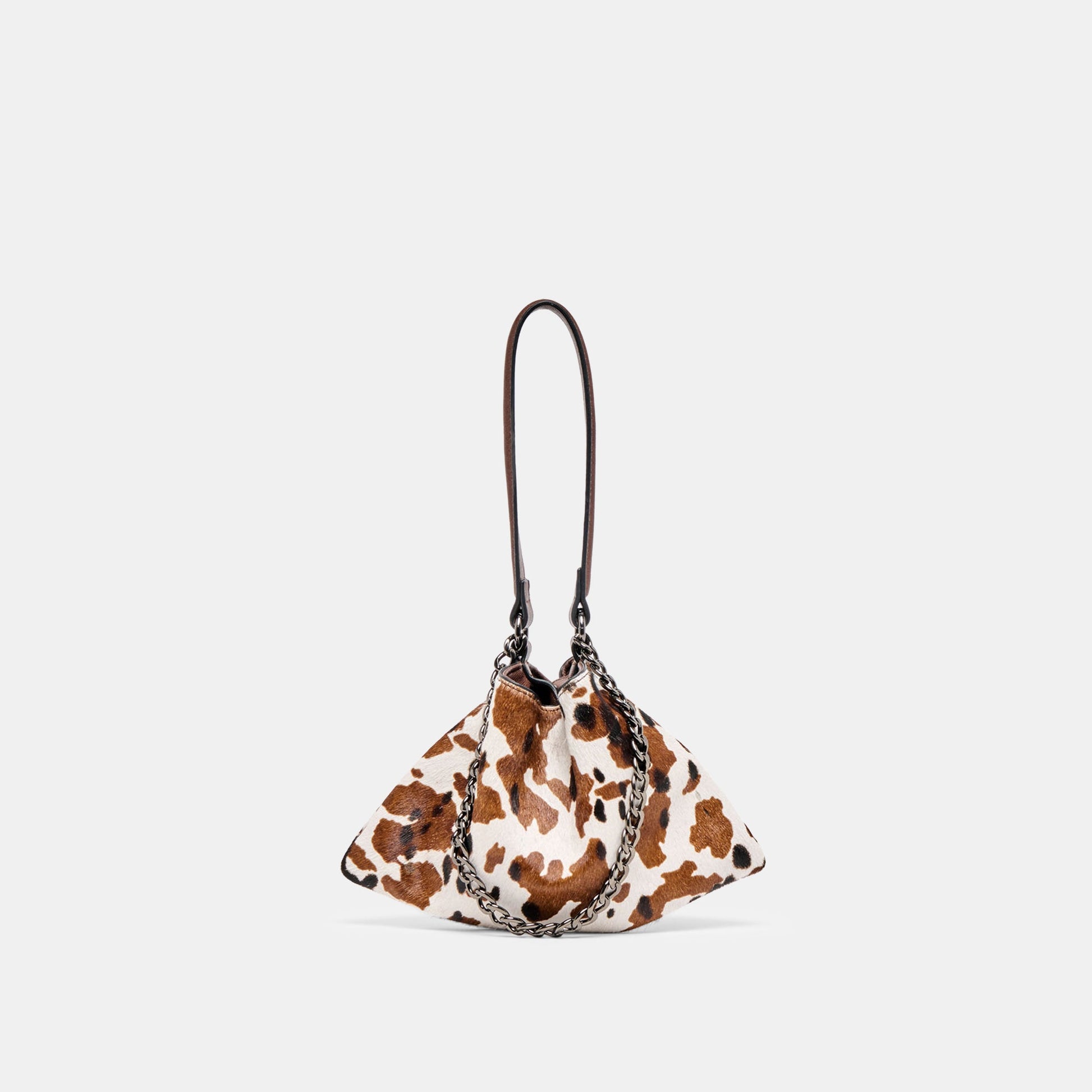 Jagger Cocoa Calf Hair Shoulder Bag - Dolce Vita