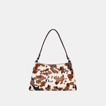 Jagger Cocoa Calf Hair Shoulder Bag - Dolce Vita