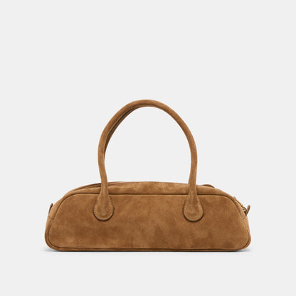 Boracay Brown Suede Shoulder Bag - Dolce Vita