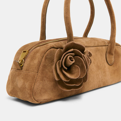 Boracay Brown Suede Shoulder Bag - Dolce Vita