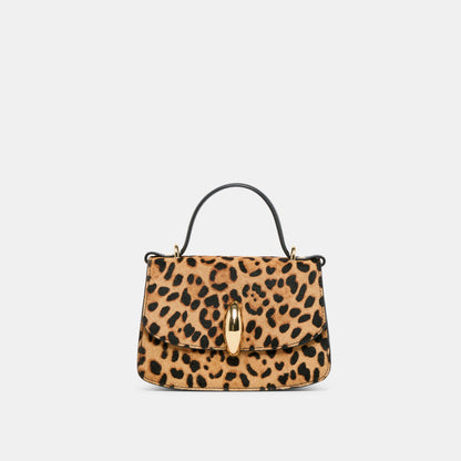 Lucia Leopard Calf Hair Crossbody - Dolce Vita