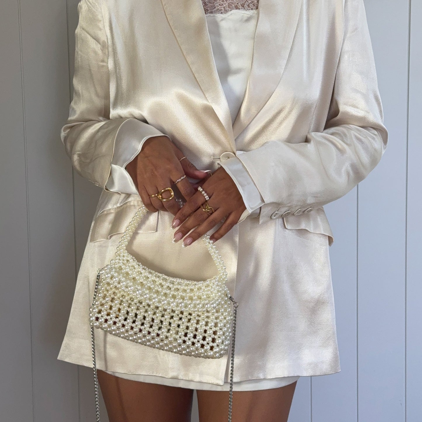 Elloise Handbag in Pearl - Dolce Vita Stylish Purse - Dolce Vita