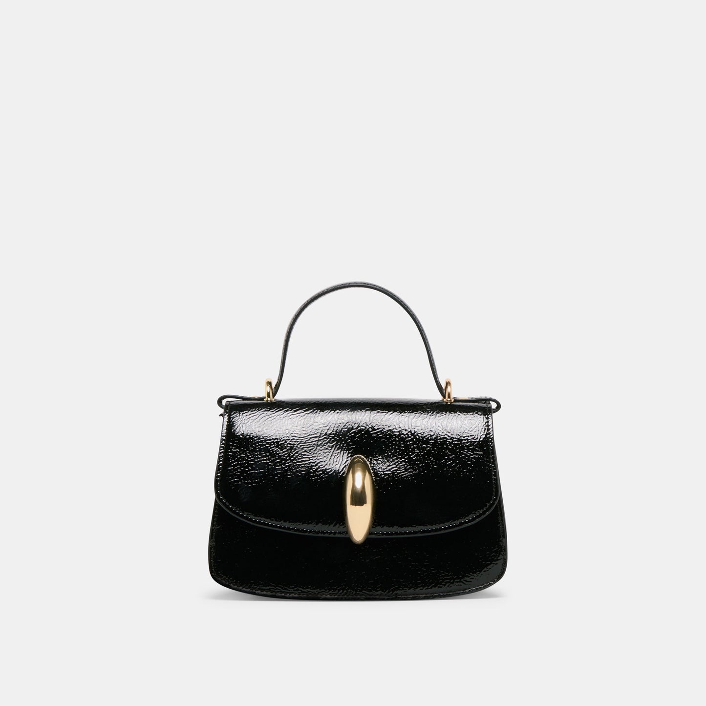 Lucia Black Crackled Stella Crossbody - Dolce Vita