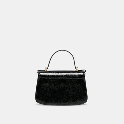 Lucia Black Crackled Stella Crossbody - Dolce Vita