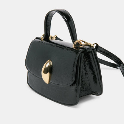 Lucia Black Crackled Stella Crossbody - Dolce Vita