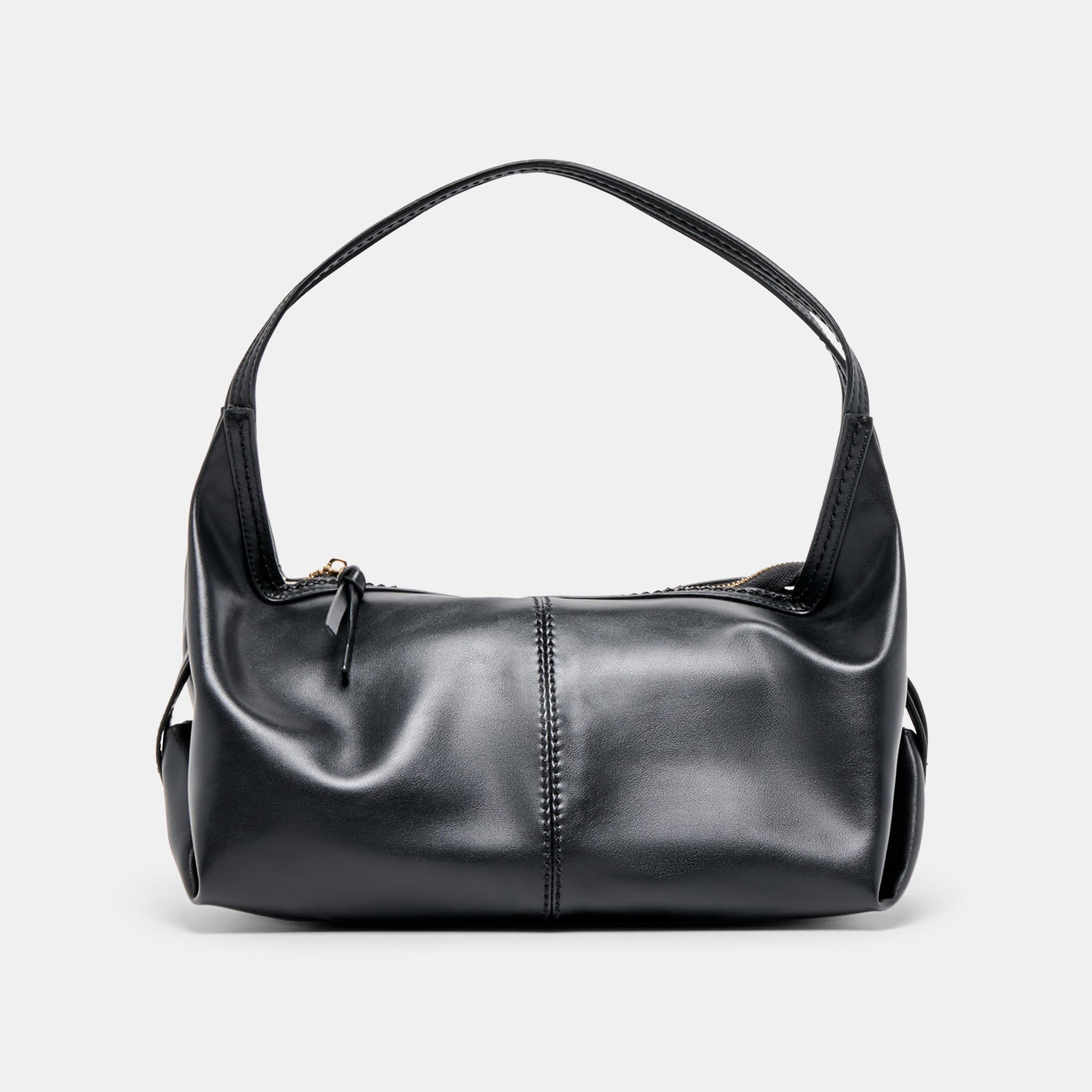 Billy Black Leather Shoulder Bag - Dolce Vita