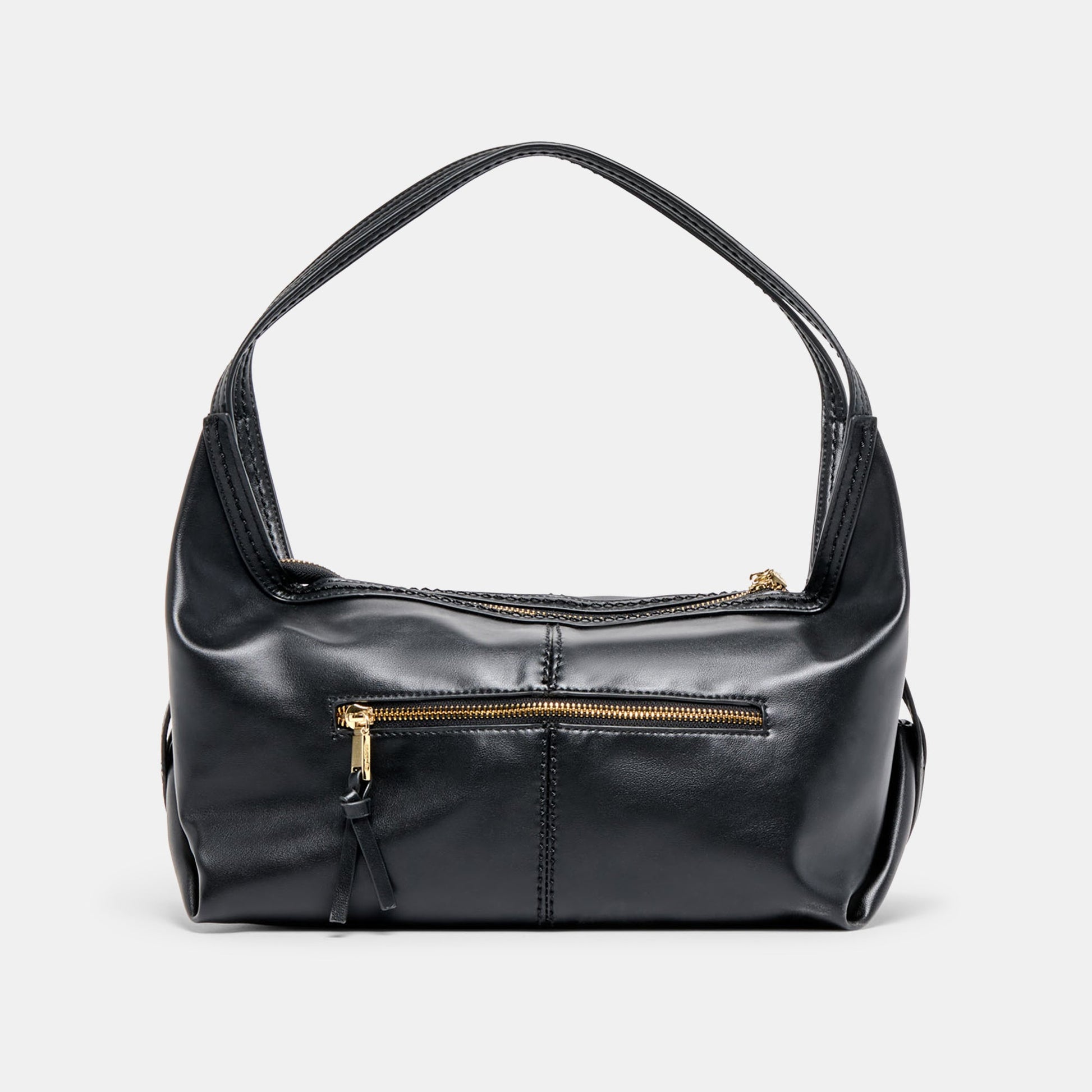 Billy Black Leather Shoulder Bag - Dolce Vita