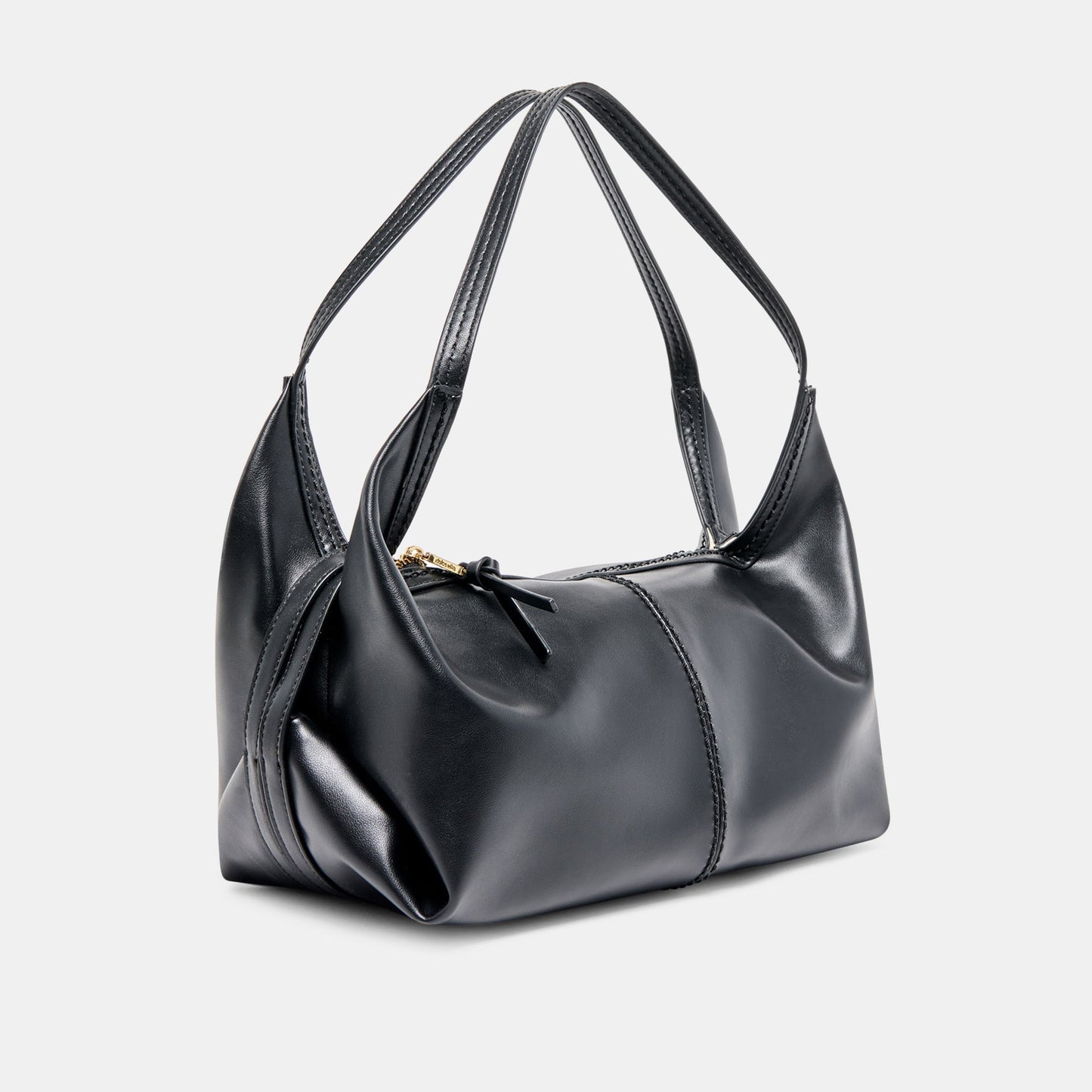 Billy Black Leather Shoulder Bag - Dolce Vita