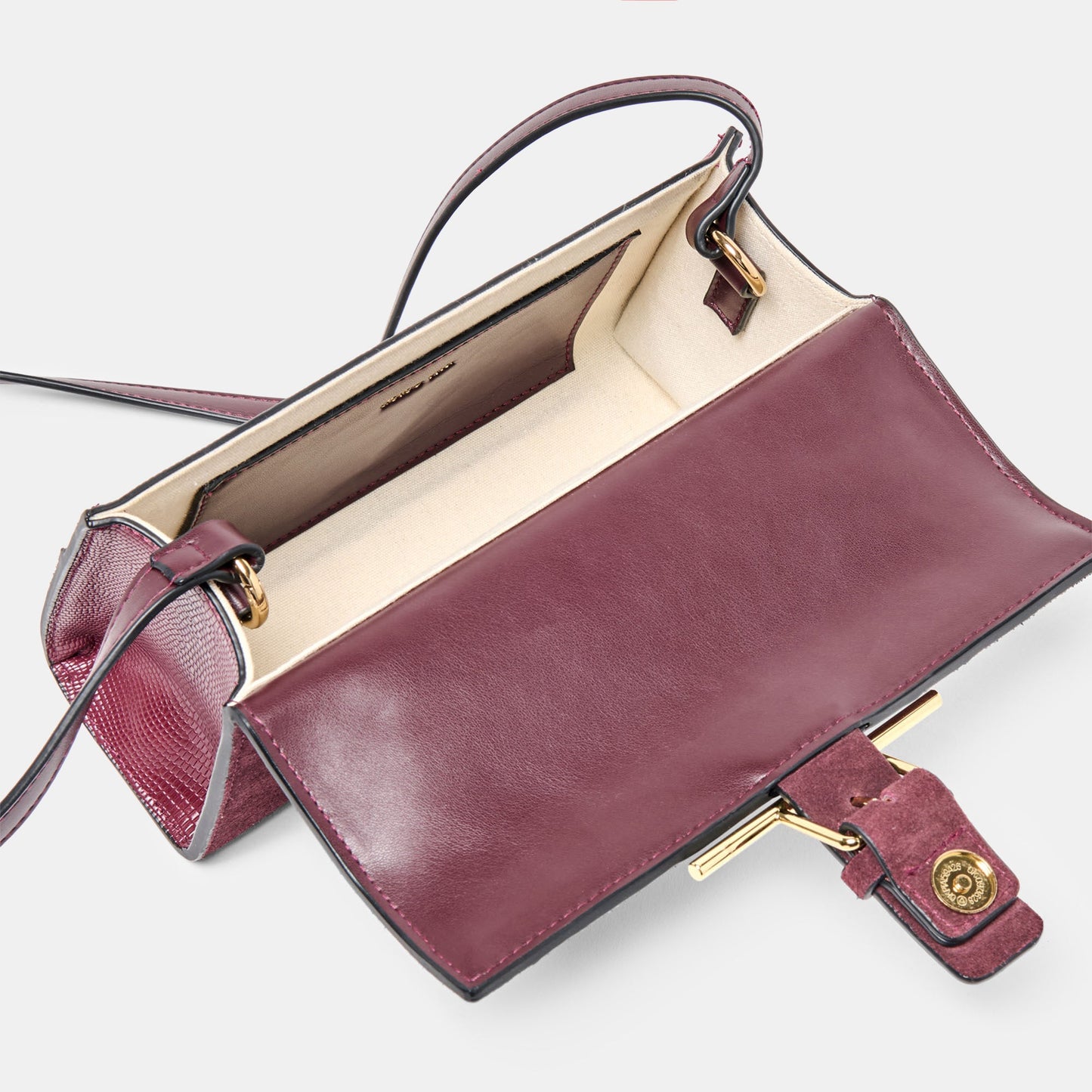 Zannone Burgundy Suede Crossbody - Dolce Vita