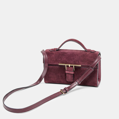 Zannone Burgundy Suede Crossbody - Dolce Vita