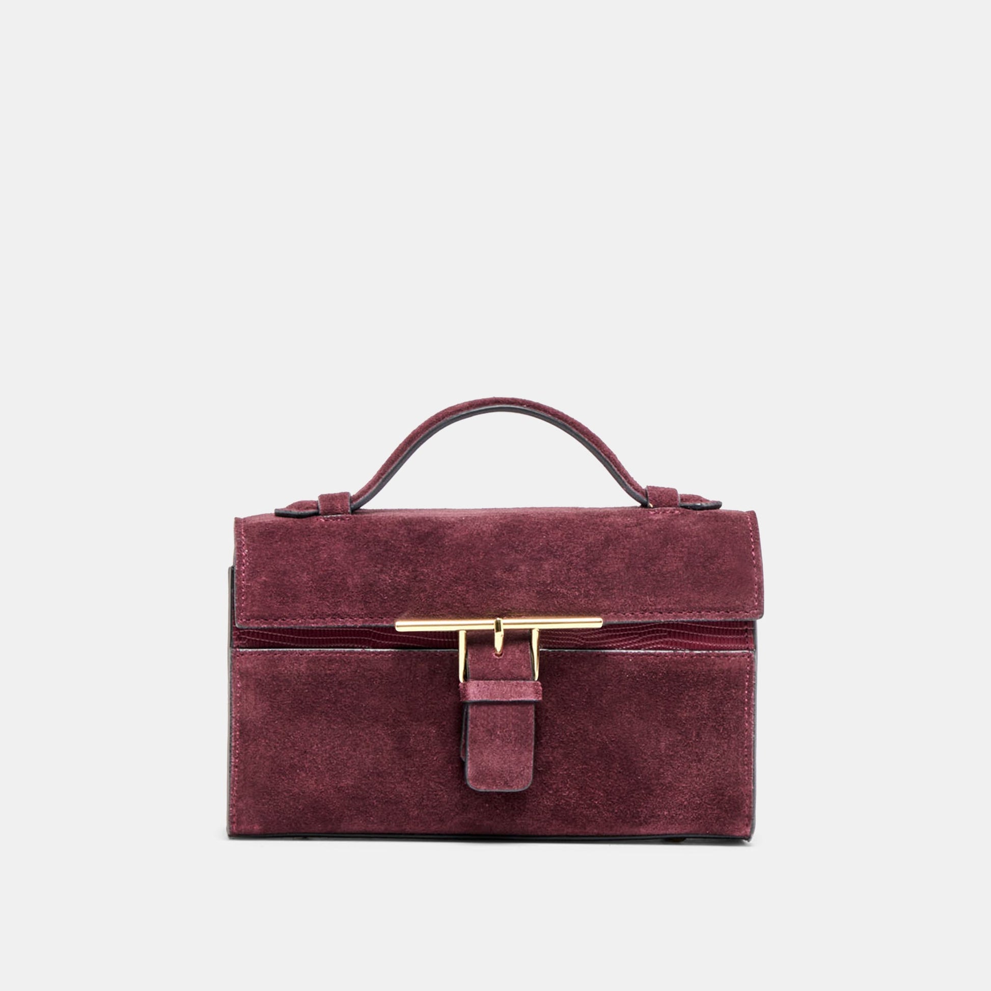 Zannone Burgundy Suede Crossbody - Dolce Vita
