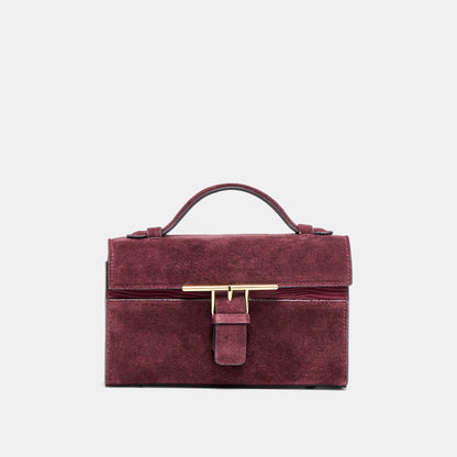 Zannone Burgundy Suede Crossbody - Dolce Vita