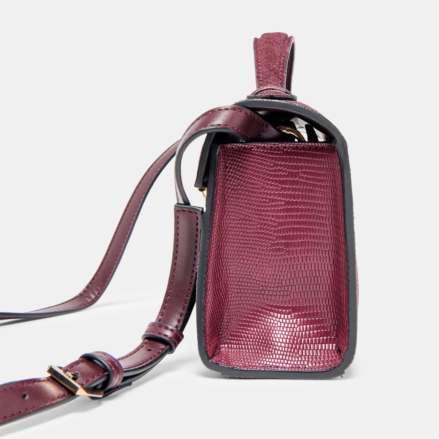 Zannone Burgundy Suede Crossbody - Dolce Vita