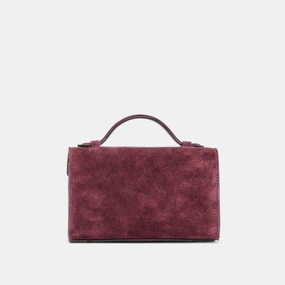 Zannone Burgundy Suede Crossbody - Dolce Vita