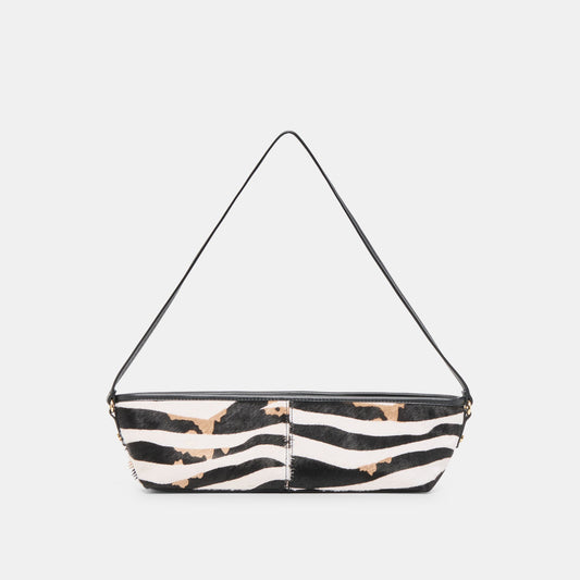 Savaii Zebra Calf Hair Shoulder Bag - Dolce Vita