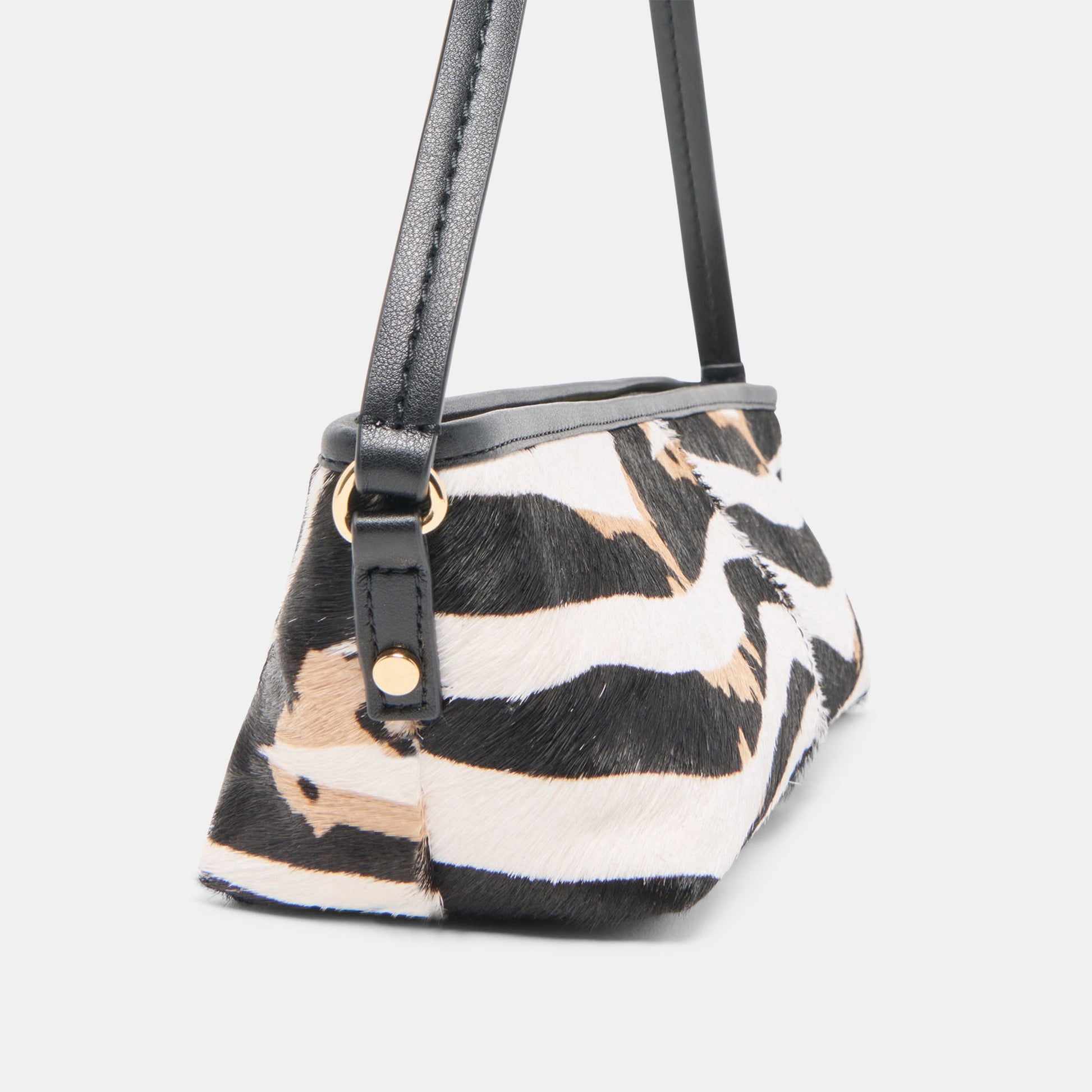 Savaii Zebra Calf Hair Shoulder Bag - Dolce Vita