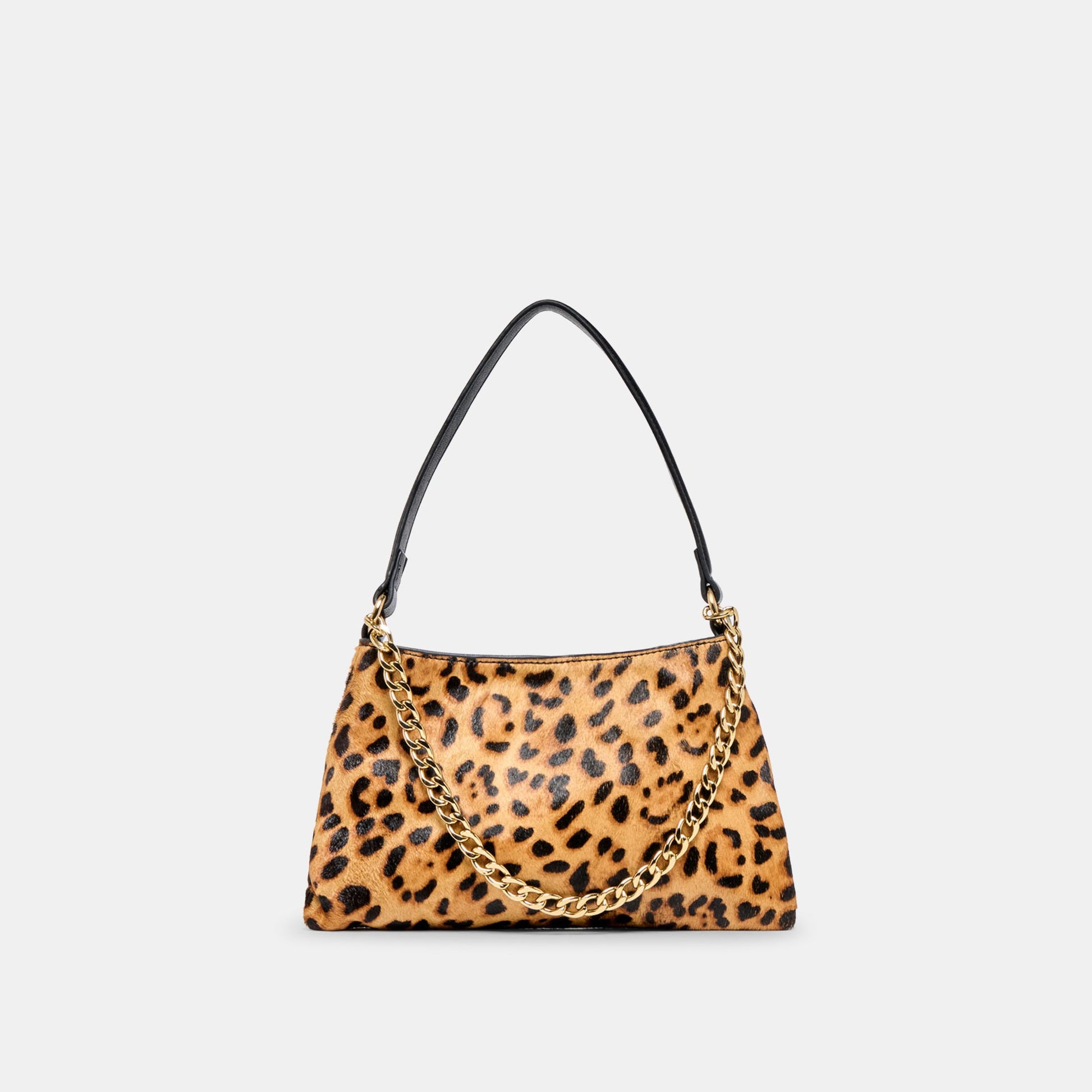 Jagger Leopard Calf Hair Shoulder Bag - Dolce Vita