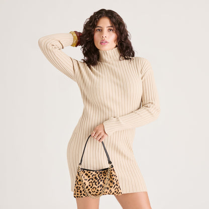 Jagger Leopard Calf Hair Shoulder Bag - Dolce Vita