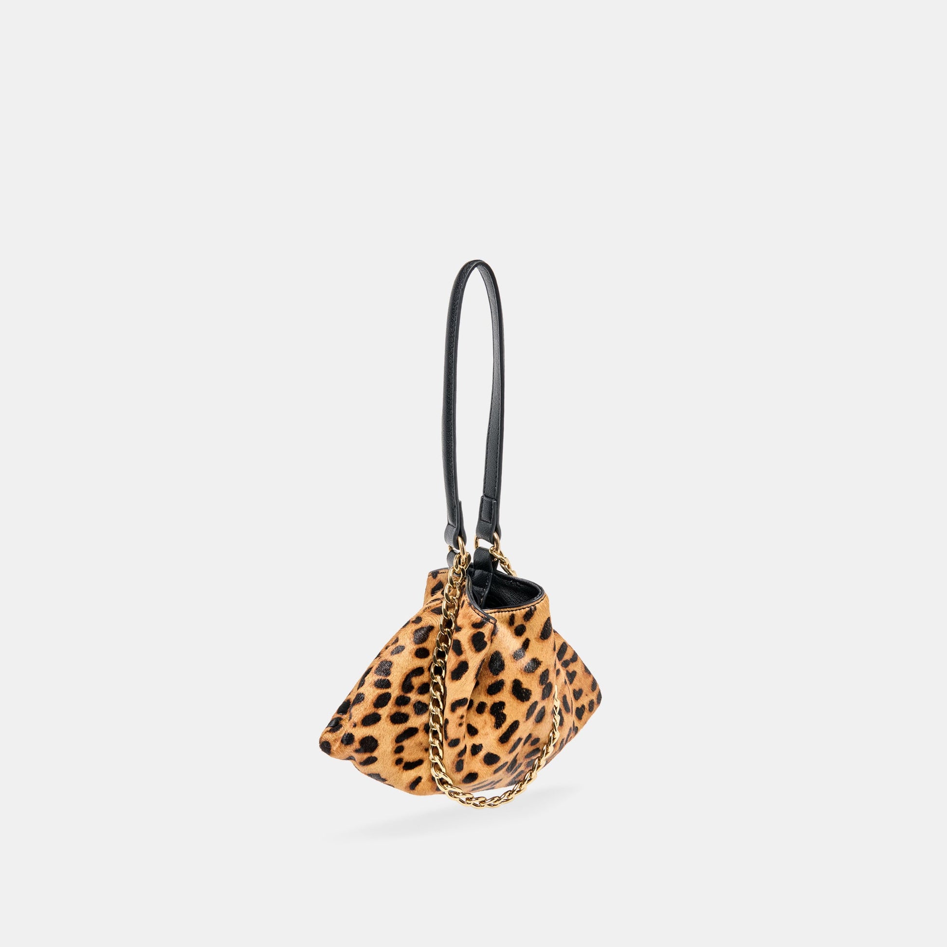Jagger Leopard Calf Hair Shoulder Bag - Dolce Vita