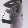 Savaii Black Woven Leather Shoulder Bag - Dolce Vita