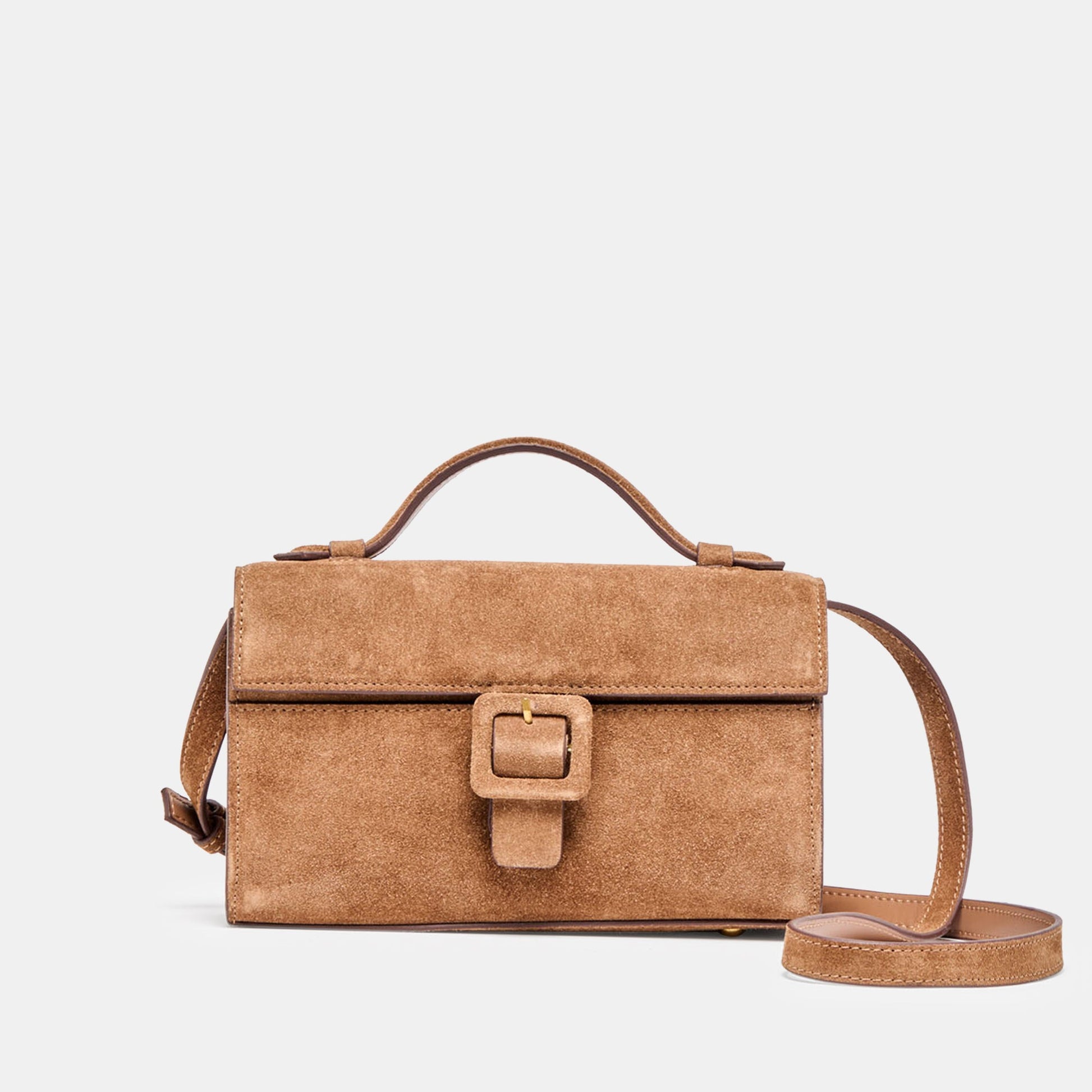 Chris Camel Suede Crossbody - Dolce Vita