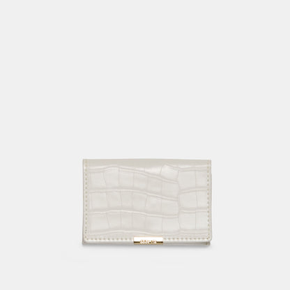 Mini-Me White Croco Stella Wallet - Dolce Vita