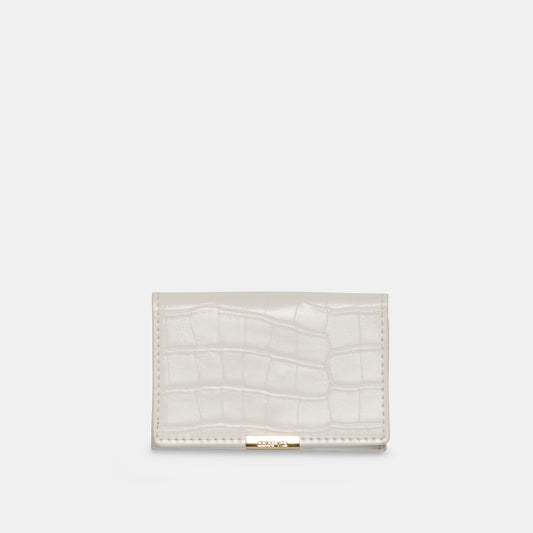 Mini-Me White Croco Stella Wallet - Dolce Vita