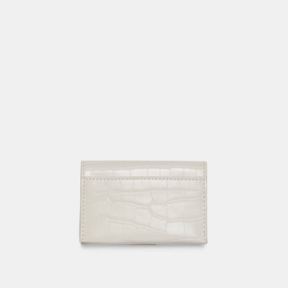 Mini-Me White Croco Stella Wallet - Dolce Vita