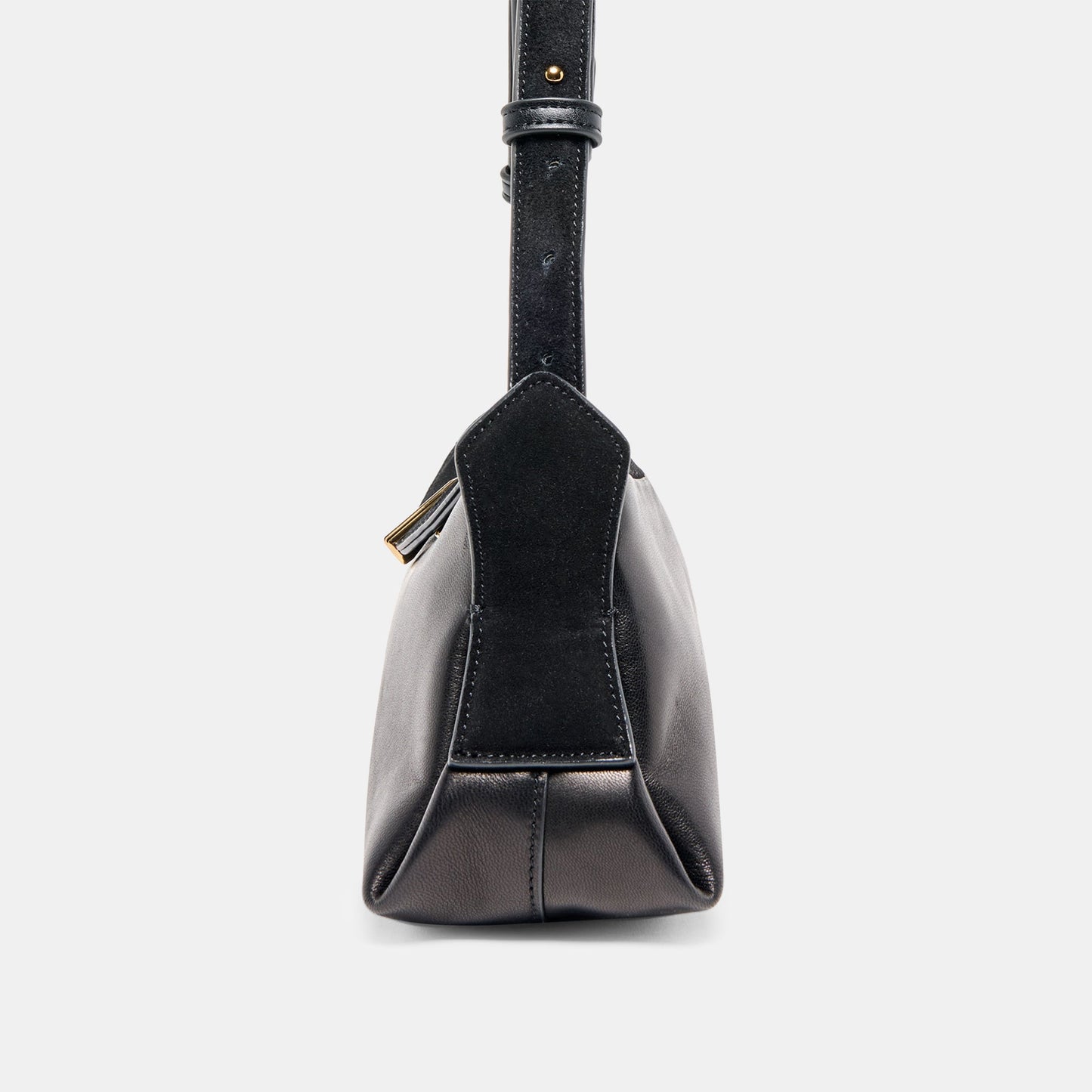 Devyn Black Leather Shoulder Bag - Dolce Vita
