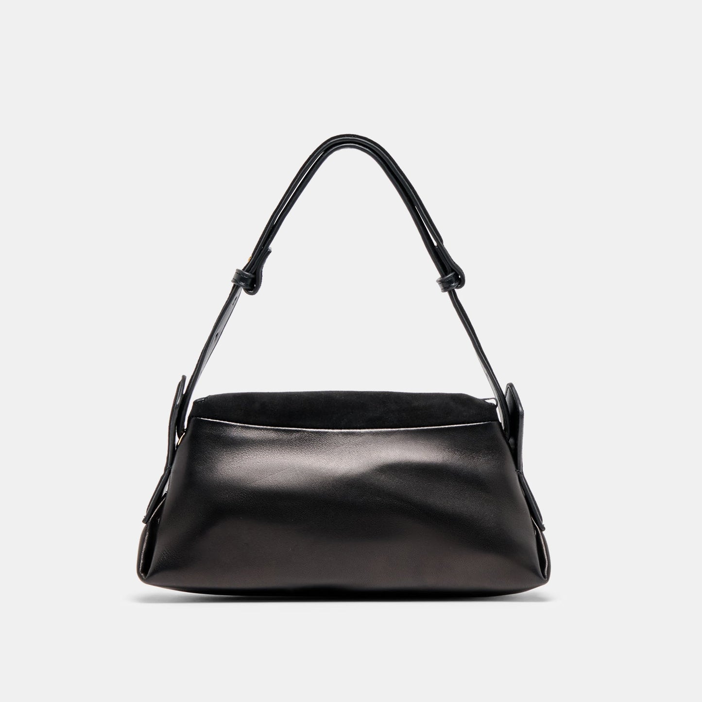 Devyn Black Leather Shoulder Bag - Dolce Vita
