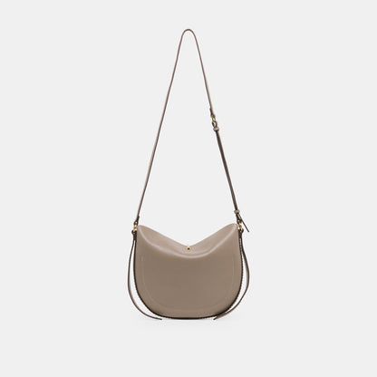 Burano Grey Leather Crossbody - Dolce Vita
