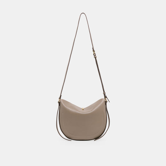 Burano Grey Leather Crossbody - Dolce Vita