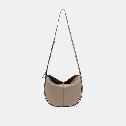 Burano Grey Leather Crossbody - Dolce Vita