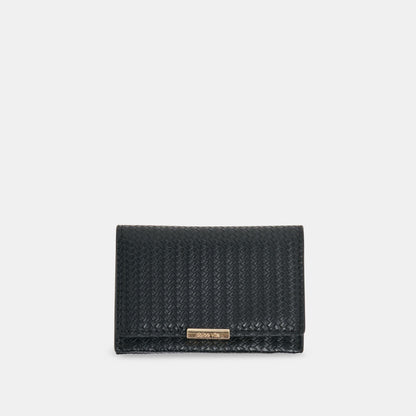 Mini-Me Black Woven Stella Wallet - Dolce Vita