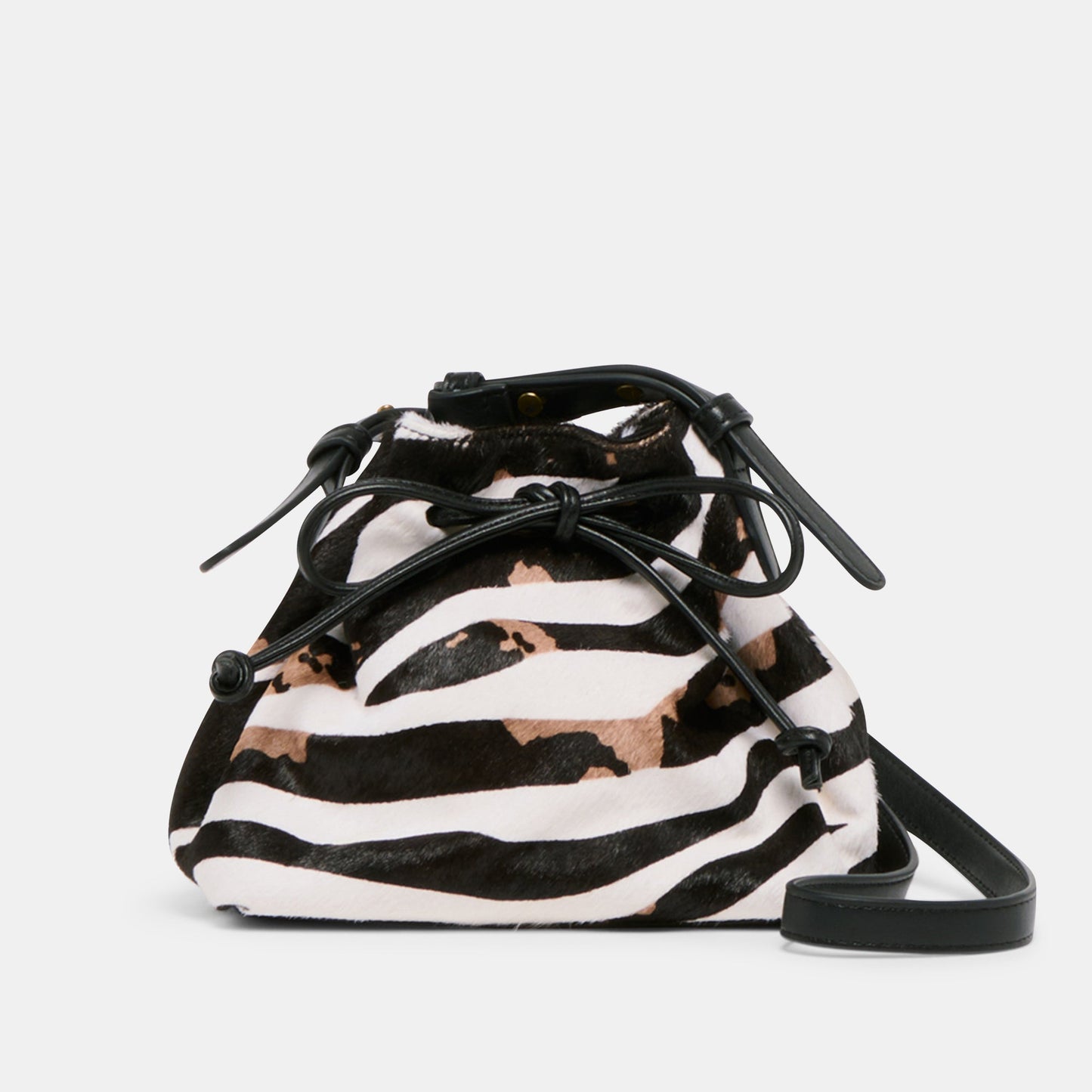 Randi Zebra Calf Hair Crossbody - Dolce Vita