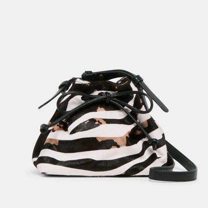Randi Zebra Calf Hair Crossbody - Dolce Vita