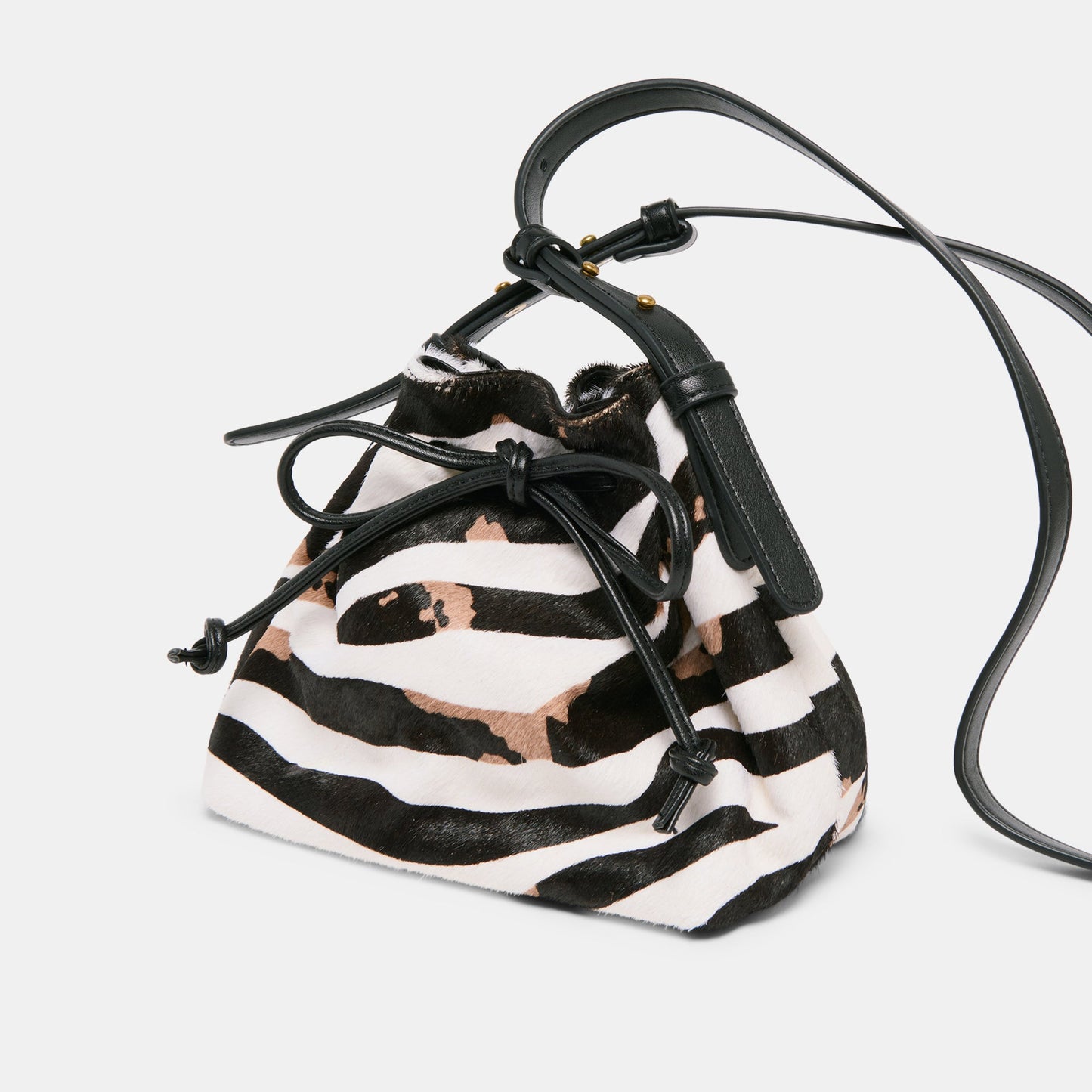 Randi Zebra Calf Hair Crossbody - Dolce Vita
